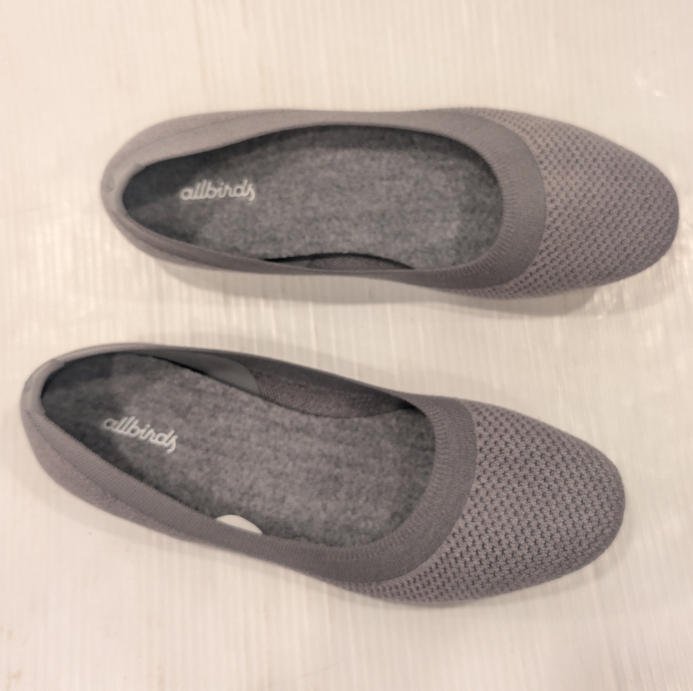 ALLBIRDS Women's Tree Breezers Breathable Woven Gray Flats Size 10.5 - Picture 2 of 9
